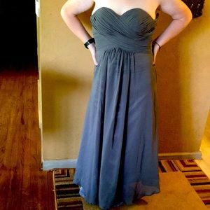 Ants Woman’s Gray Formal Dress Sz4/6 PreLoved Nice